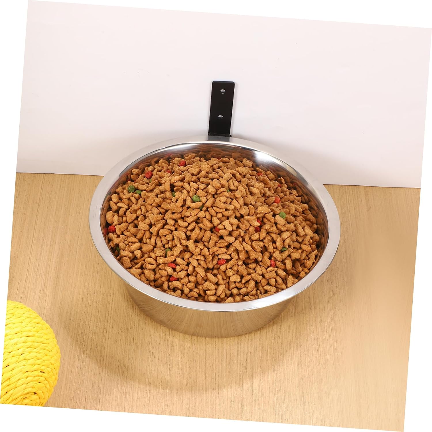 Kisangel Stainless Dog Feeder Elevated Dog Bowl for Easy Cleaning Wall Mountable