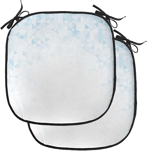 Miniatura 94 de Lunarable Cojín retro para silla, dibujo de chica a la moda en tierra primavera campo margaritas arte, acolchado de asiento para cocina y patio con