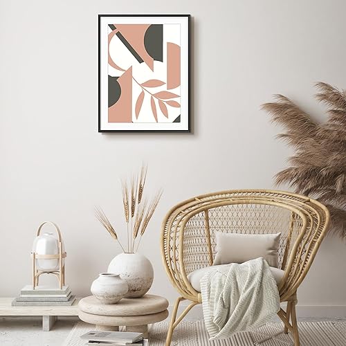 Vista 265 de Frametory - Colección de marcos de metal para fotos, marco de aluminio para fotos con alfombrilla de color marfil y cristal real Dorado