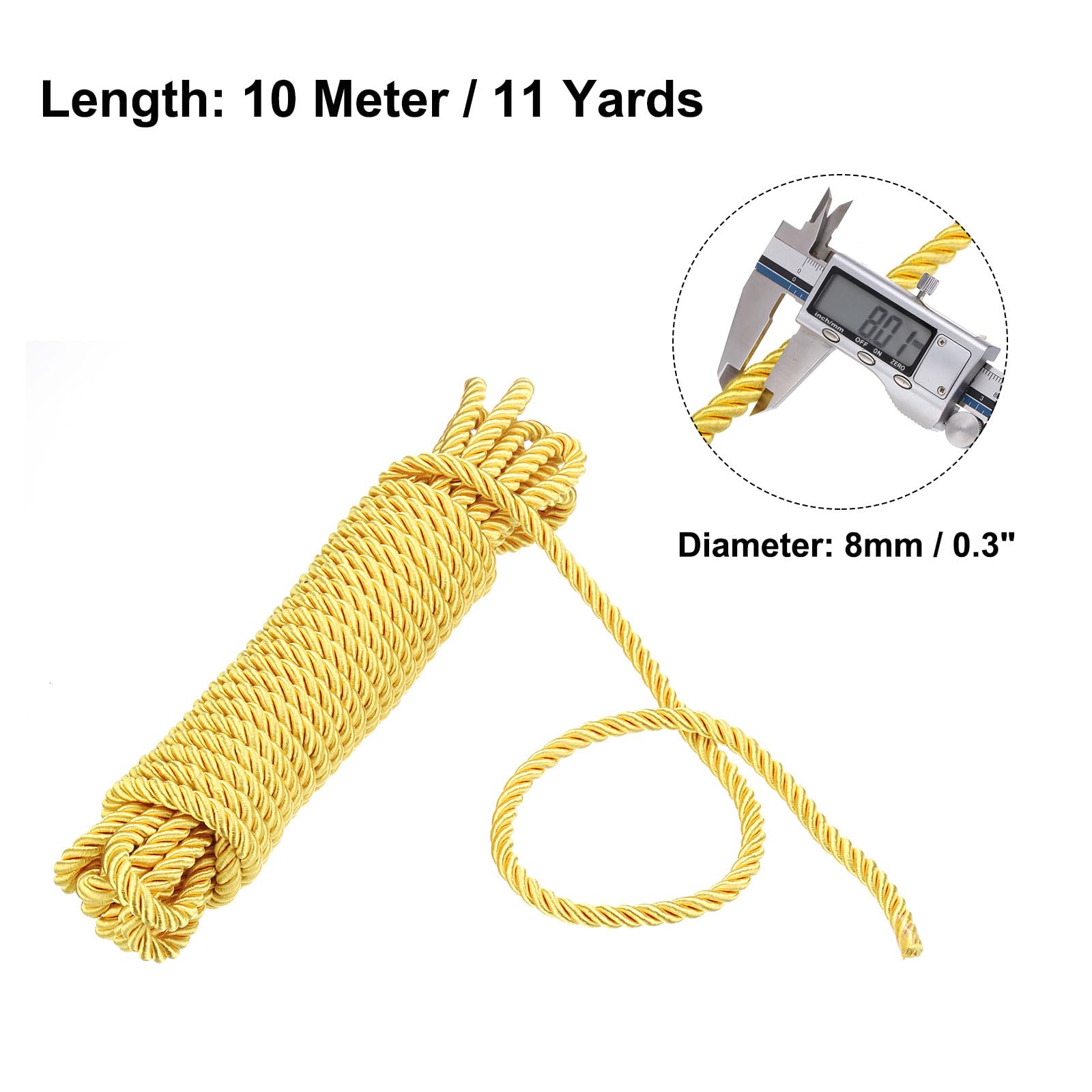Rebower Twisted Trim Cord Rope - Image 2