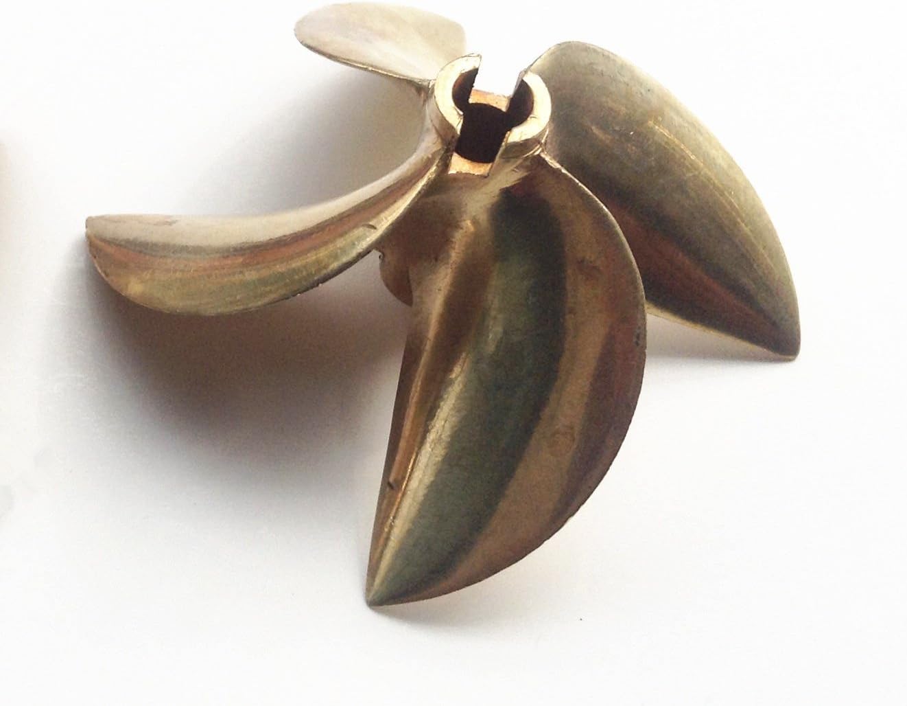 Left PROPELLER 26cc Brass Prop 6717 1/4" Shaft 4 Blade 67mm Diameter RC Boat RC#834