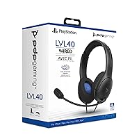 Vista 15 de PDP Gaming LVL40 Wired Stereo Headset With Noise Cancelling Microphone Black - PS5PS4