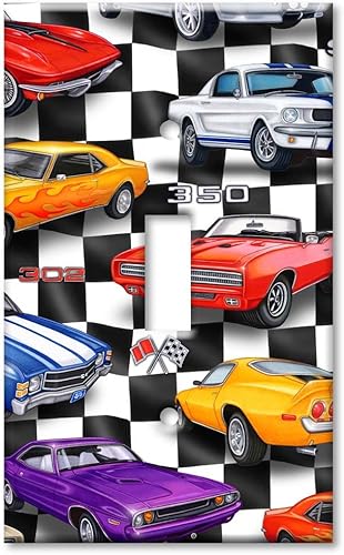 Miniatura 9 de Art Plates - Placa de pared decorativa de metal con doble pandilla - Muscle Cars - Imagen de Dan Morris - (Hecho en Estados Unidos)