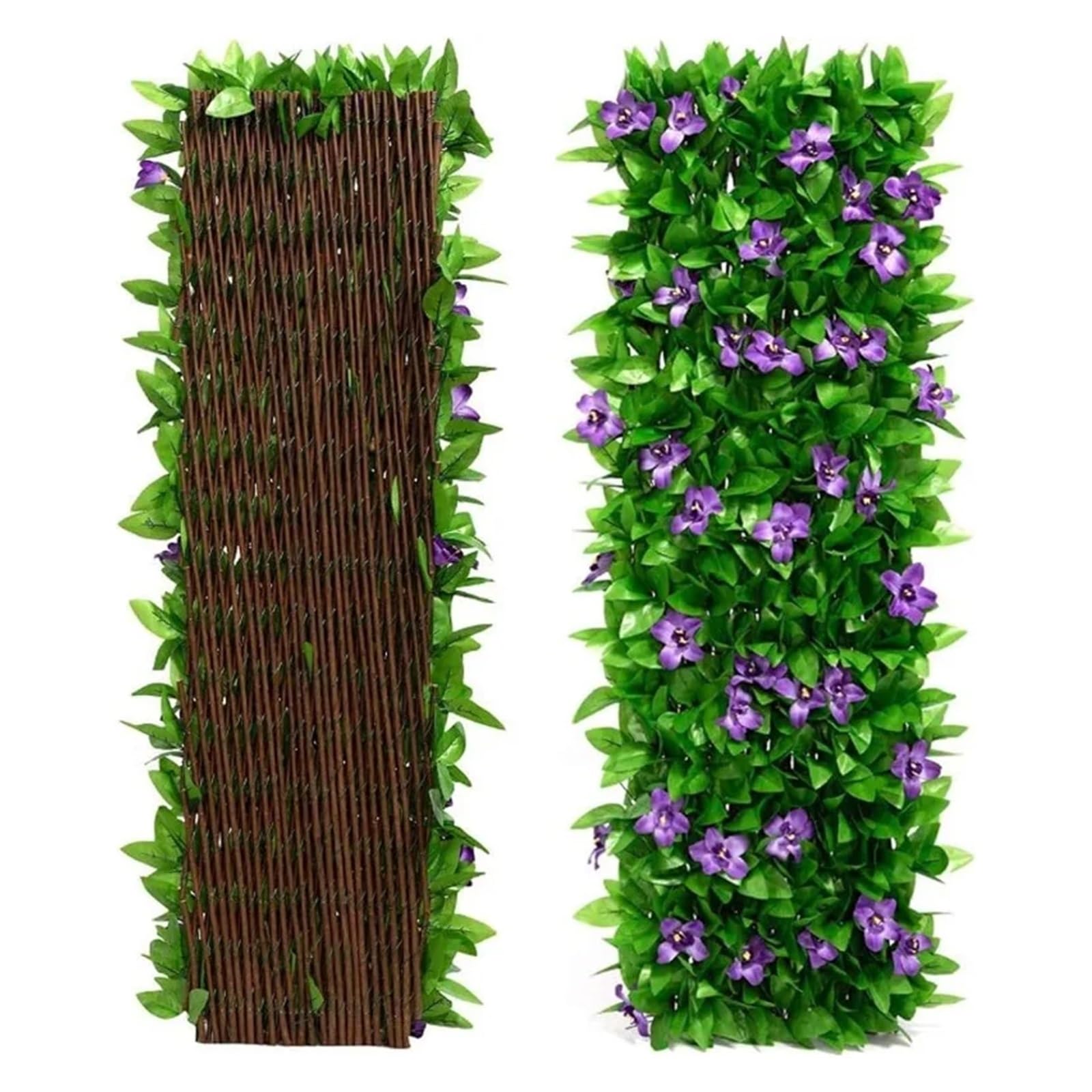 Luoaxinn One Color Expandable Trellis Artificial Fence Screen Hedge