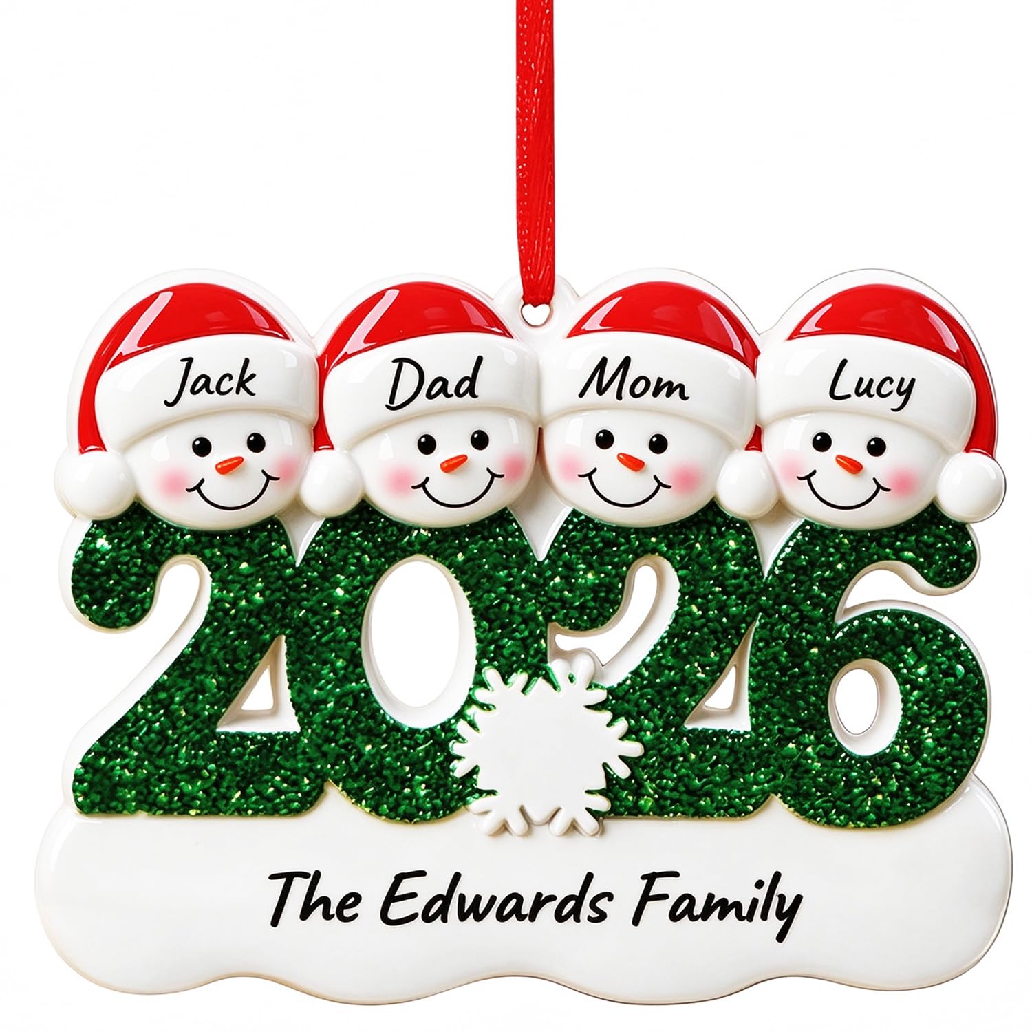 2026 Personalised Christmas Decorations, Christmas Tree Bauble