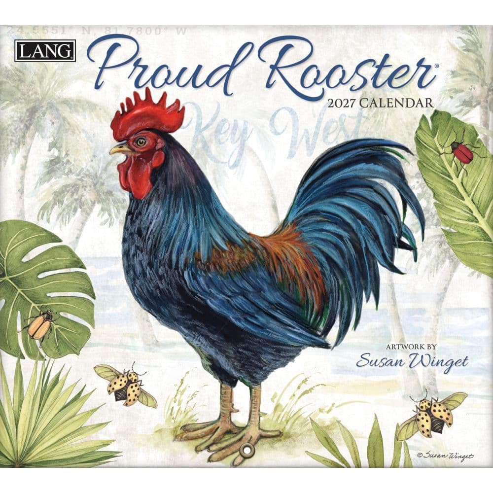 Lang Brands, Proud Rooster Special Edition 2027 Wall Calendar by Susan Winget