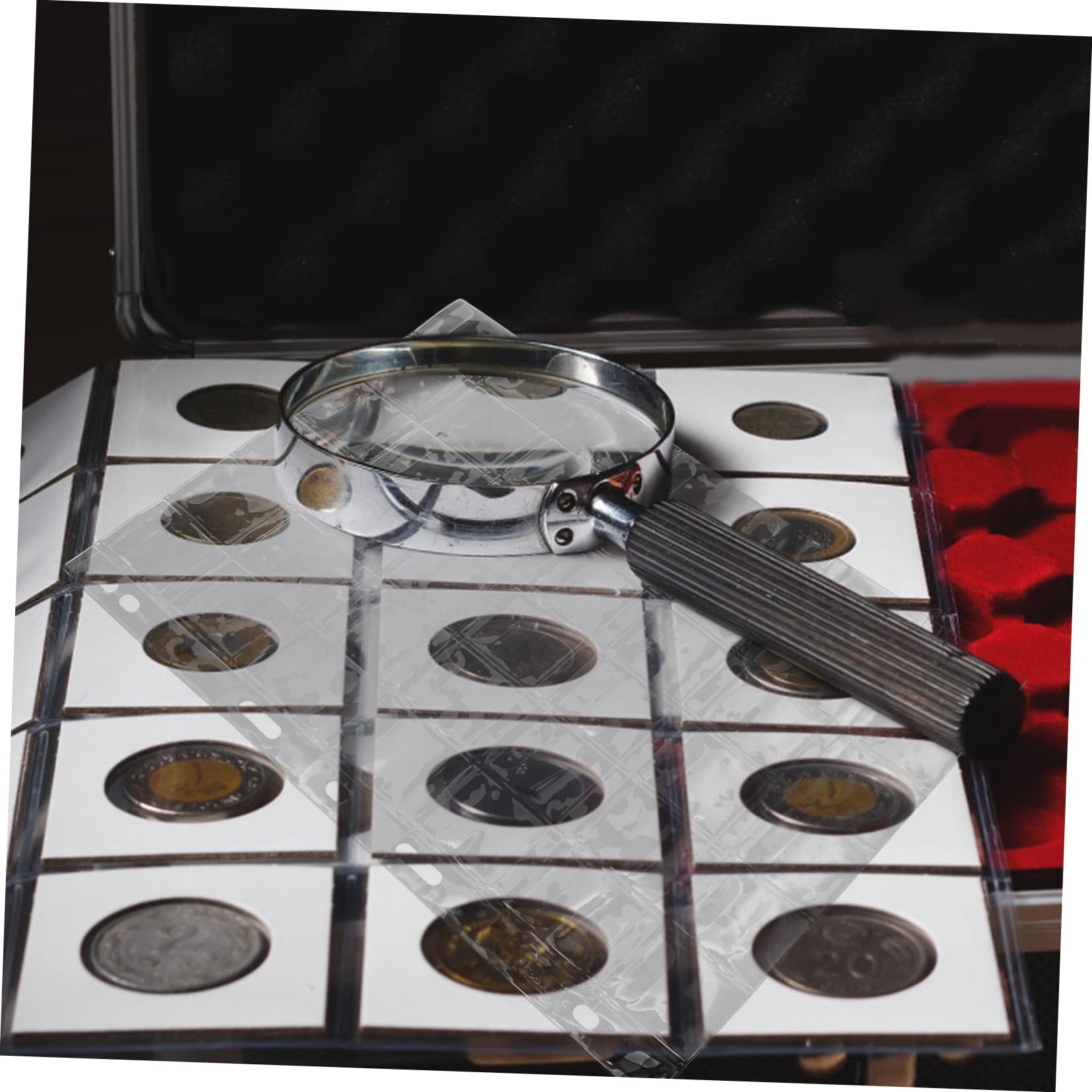 Amazon.co.jp: STOBOK 透明コイン収集シート 42ポケット 29×29mm コインホルダー 軽量耐摩耗仕様  コレクター向け保管用ディスプレイシート 収納整理 6枚セット : 文房具・オフィス用品