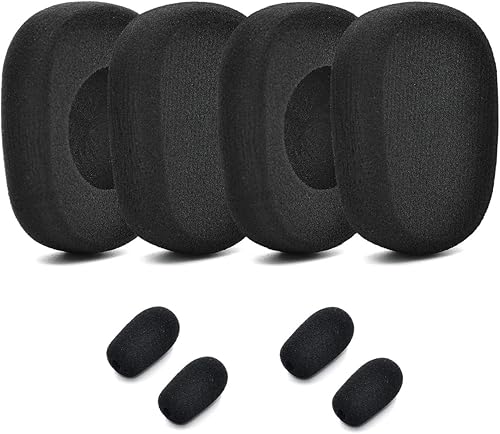 defean Piezas de reparación Traje de repuesto almohadilla de oído cojín micrófono espuma compatible con BlueParrott B450-XT B450XT B450XT
