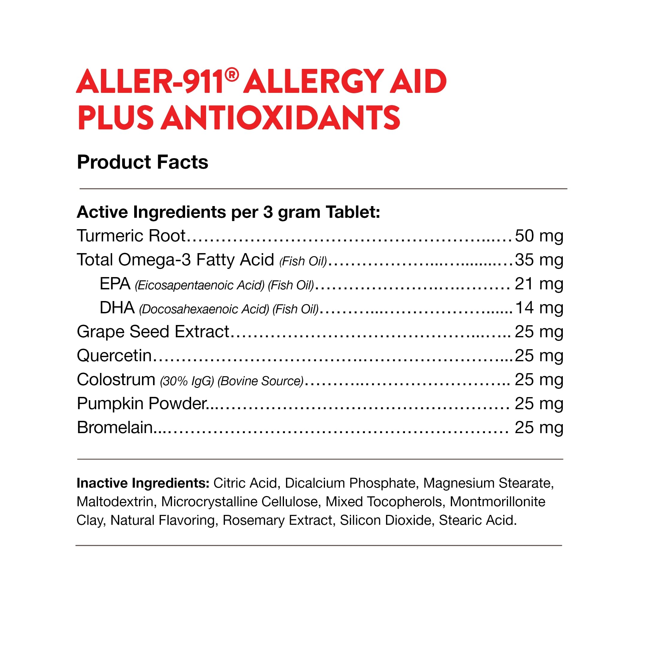 NaturVet Aller-911 Haut- und Fellallergiehilfe Formula Plus Antioxidantien für Hunde und Katzen, 60 Kautabletten