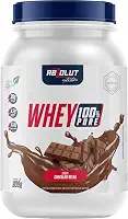 Absolut Nutrition, Whey 100% Pure, 21 gramas de proteína, adoçado com stevia, Mono Sabor, Sabor chocolate belga, Pote, 900 gramas