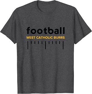 West Catholic Burrs Football Lines HS T-Shirt