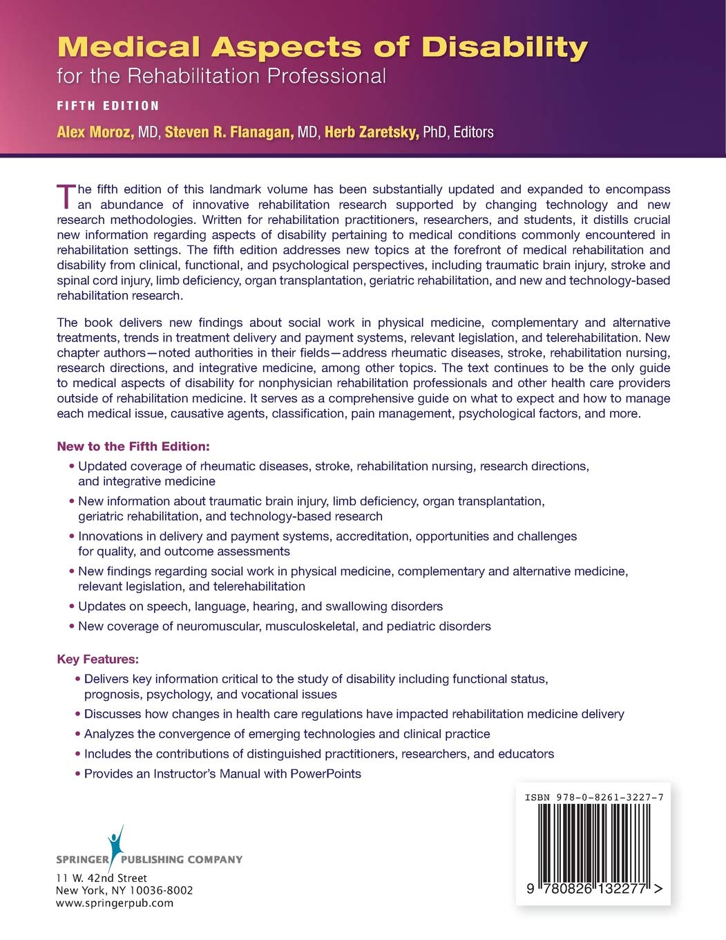 Medical Aspects of Disability for the Rehabilitation Professional, Fifth Edition