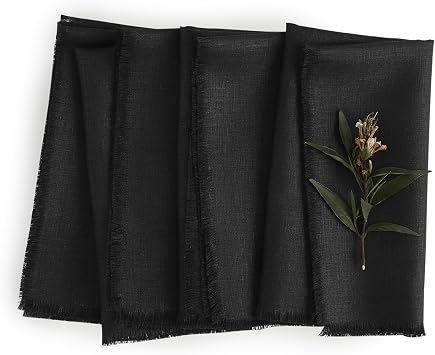 Solino Home Fringe Linen Placemats