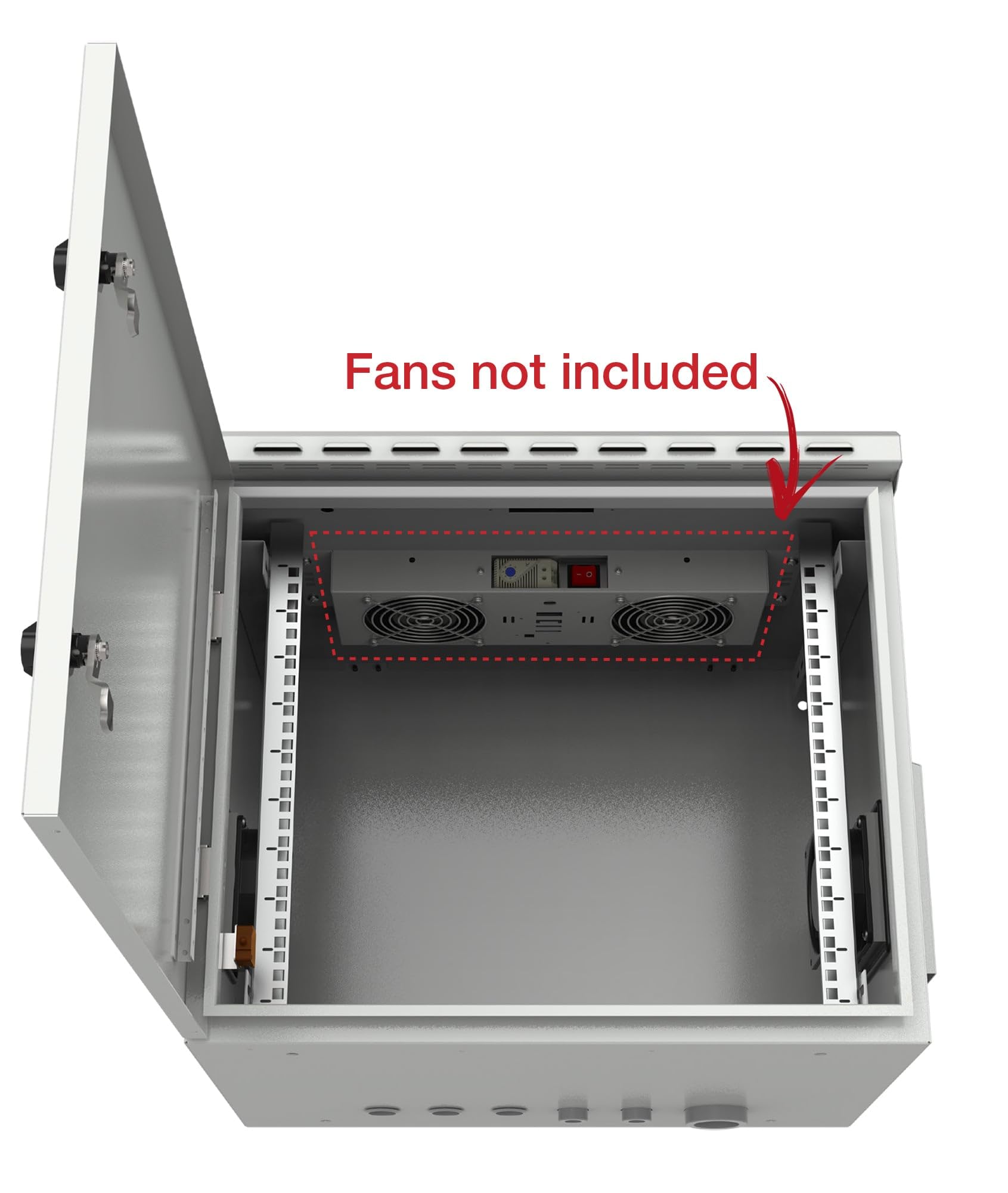 Techly Professional 364798 Armadio Rack 19" a Parete 7U Grigio IP55 Porta Cieca Prof. 600 mm Grigio