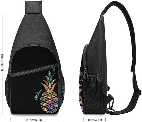 Miniatura 2 de Aloha - Mochila pequeña con estampado de piña para hombres y mujeres