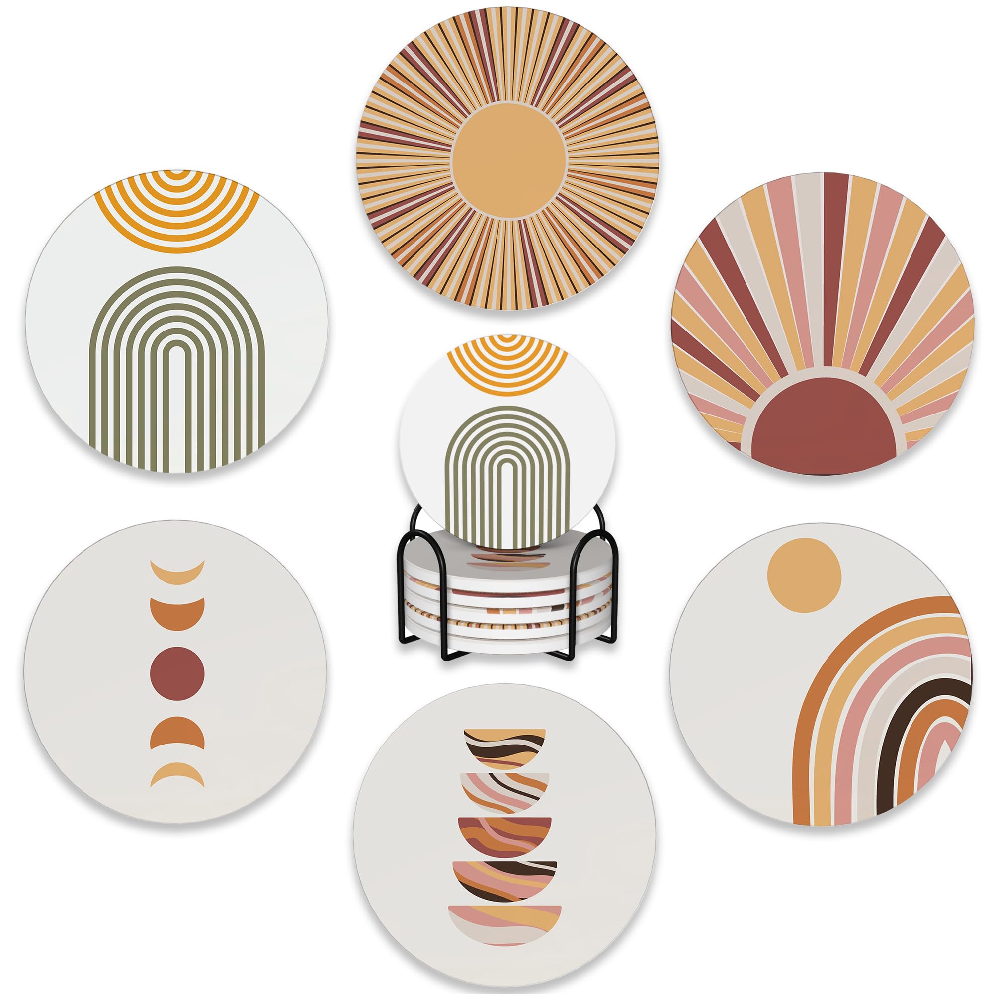 Photo 1 of BUYIDUI Coasters with Holder Set