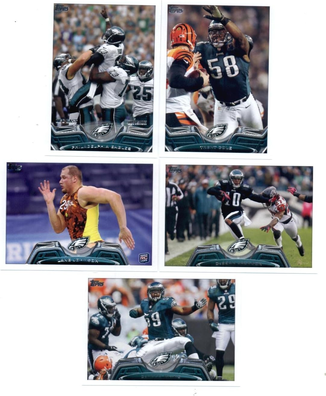 2013 Topps NFL Football Team Set (SEALED) - Philadelphia Eagles 14 Cards Michael Vick DeMeco Ryans DeSean Jackson Brent Celek Matt Barkley Nick Foles Miguel Maysonet Bryce Brown Jeremy Maclin Trent Cole LeSean McCoy Zach Ertz Lane Johnson Philadelphia Eagles