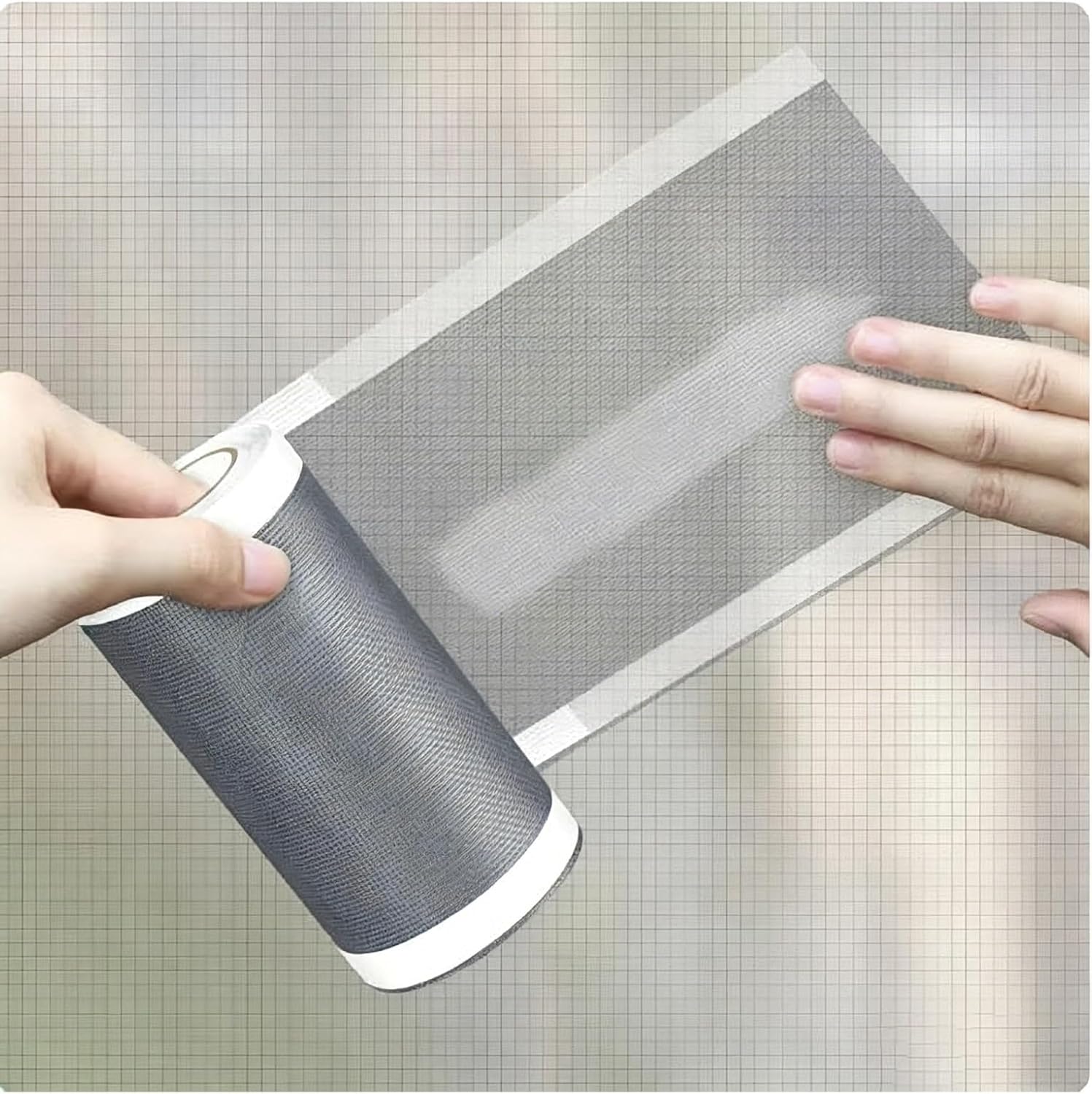 DIY Self-Adhesive Window Screen Mesh, Durable Sn Netting for Home & Kitchen, High De-Sn Replacement, 3 Pcs (500x12cm) - Easy Install & Pest Control