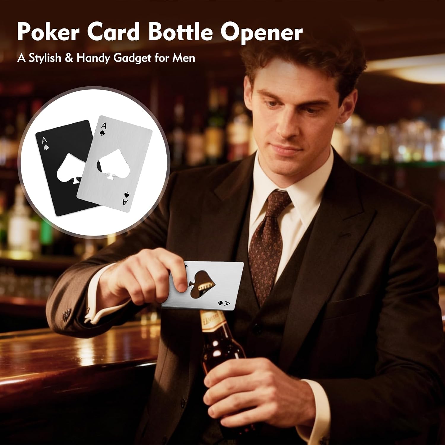 4 Pcs Credit Card Bottle Opener, Wallet Bottle Opener