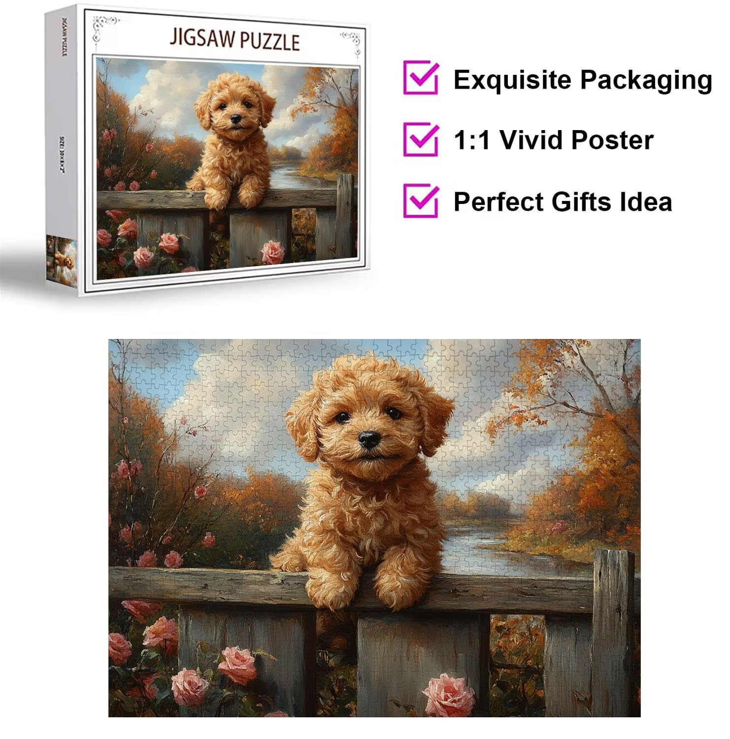 1500 sztuk puzzli dla dorosłych jesienne wymagające gry logiczne, n-705