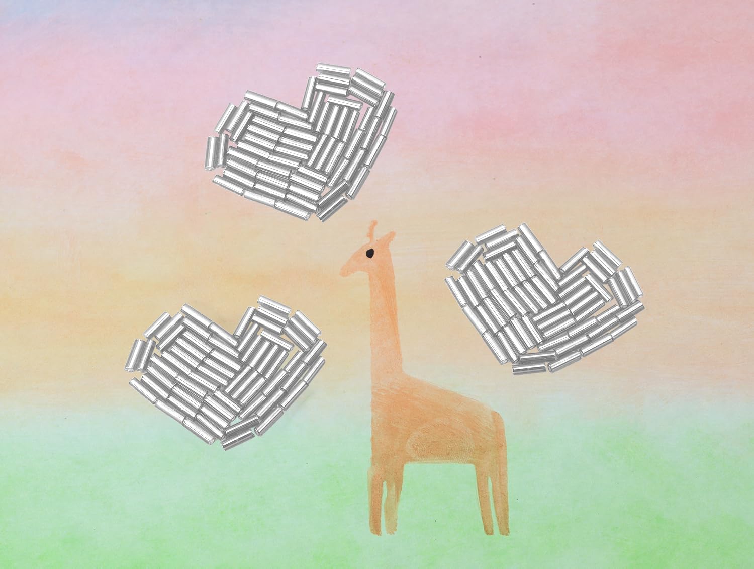 Glass Bugle Beads Penta Angel 1100Pcs /50g Mini Long Tube Seed Beads 2×6mm Small Craft Loose Spacer Beads for Earring Bracelets Necklace Waist Beads Jewelry Making (Sliver) - Image 6