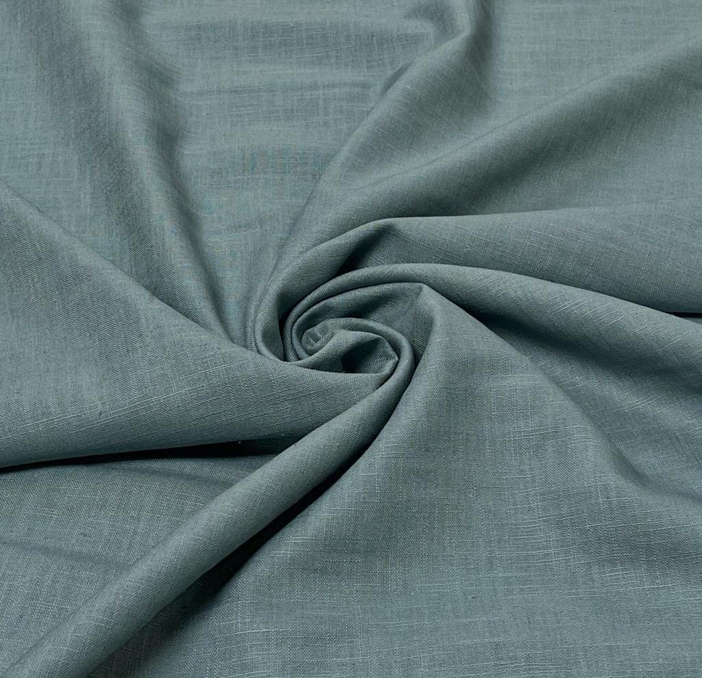 100% Pure Washed Linen Flax Fabric 45 Colours 136cm Wide 240gsm Per Metre - Half METRE — image 1