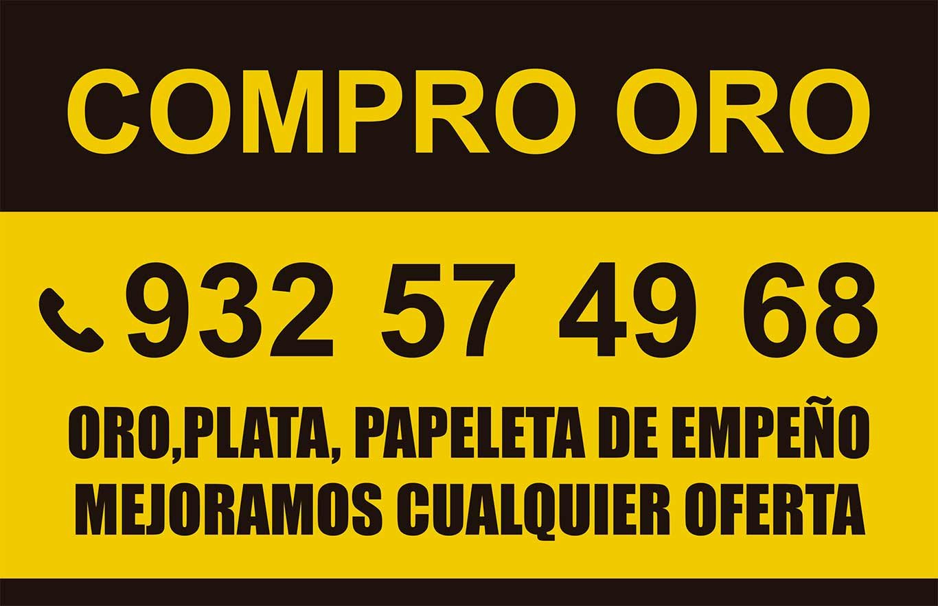 Oedim Señaletica Cartel Compro Oro Pack 32 Unidades en Polipropileno alveolar 3mm 100% Personalizado Servicio de Joyerías 50x70 cm | Señaletica Duradera y Económica | Joyeros | Negocios