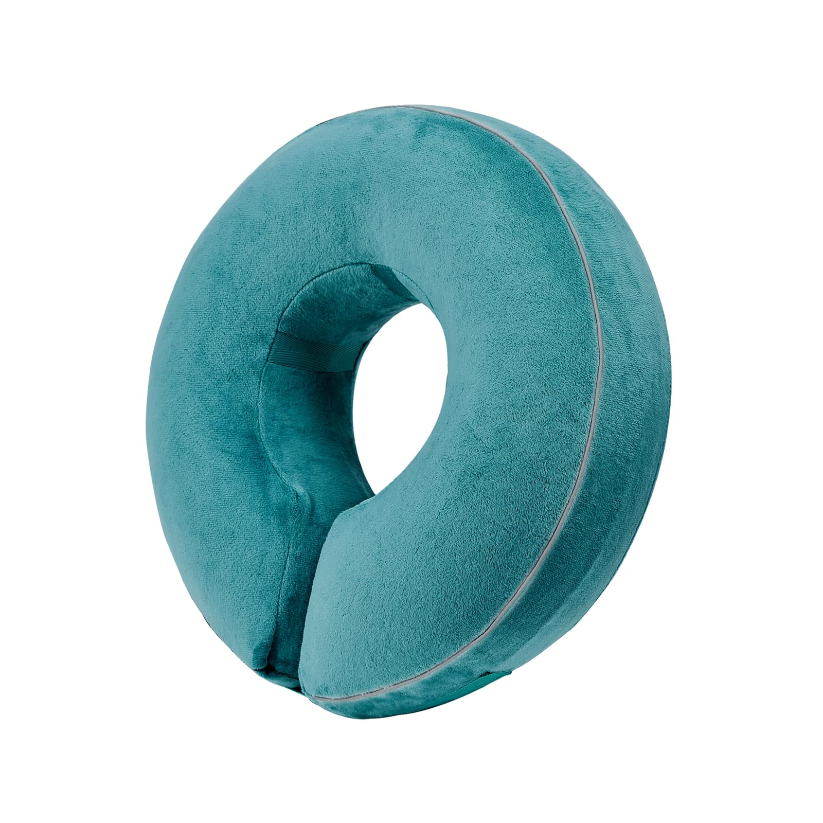 Photo 1 of BAUBLUME Inflatable Reflective Dog Cone Collar Alternative After Surgery,Doggie Recovery Dount Neck Ecollar,Adjustable Soft Dog Cone Collar for Small Medium Large Dogs (Light Blue, M)