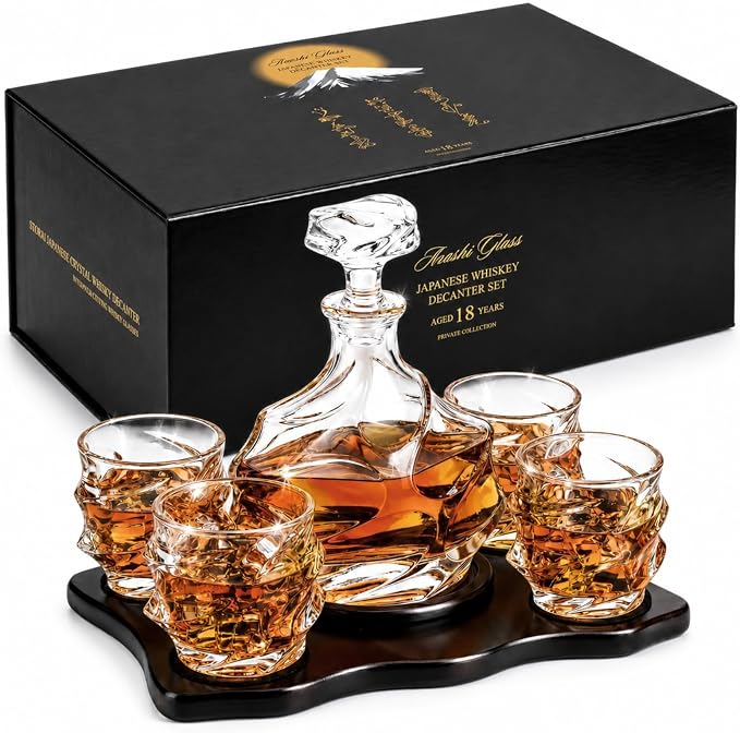 TsukiGlass Storm Decanter Set