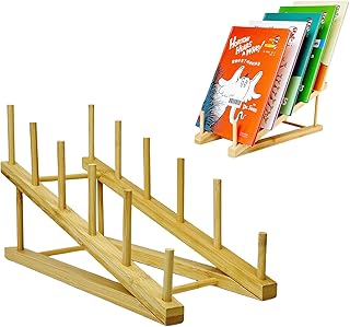 29 Feature Wall Ideas For Living Rooms That Impress Instantly 158 Book Display Stand Holder, 5-Tier Wooden Book Rack Organizer For Magazin...