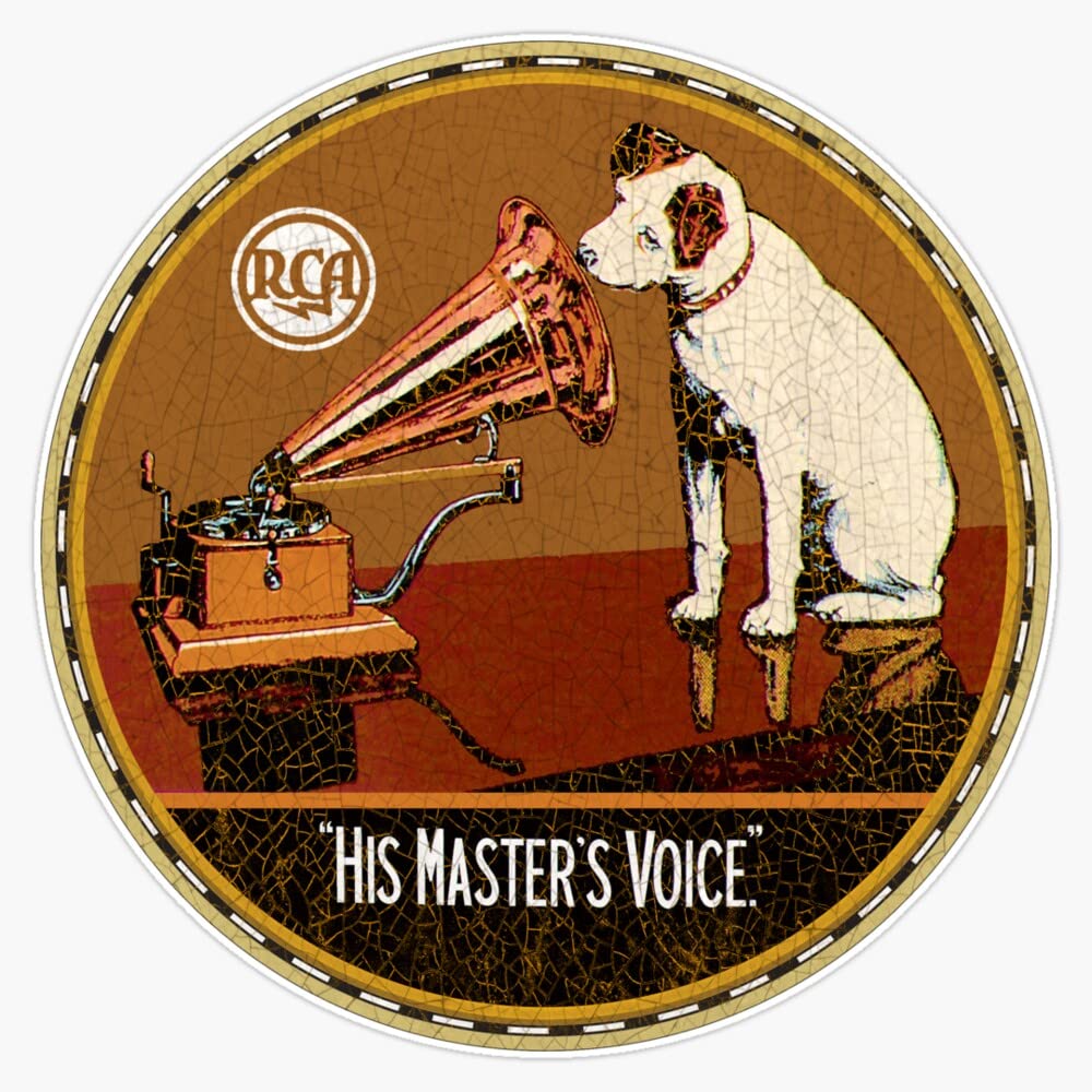 Amazon.com: His Masters Voice Rca Vinyl Sticker Laptop Decal