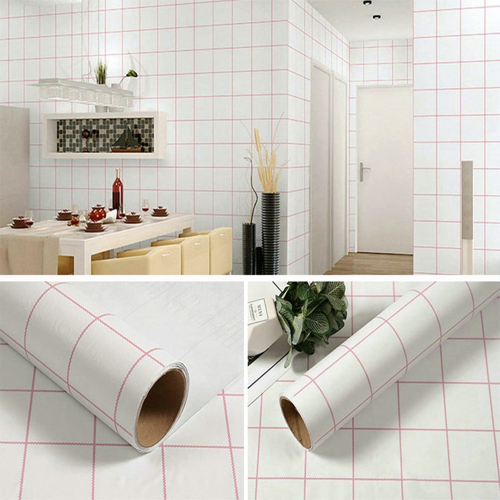 Papier peint autocollant brique 23.6X236 pouces effet relief pour rénovation rapide