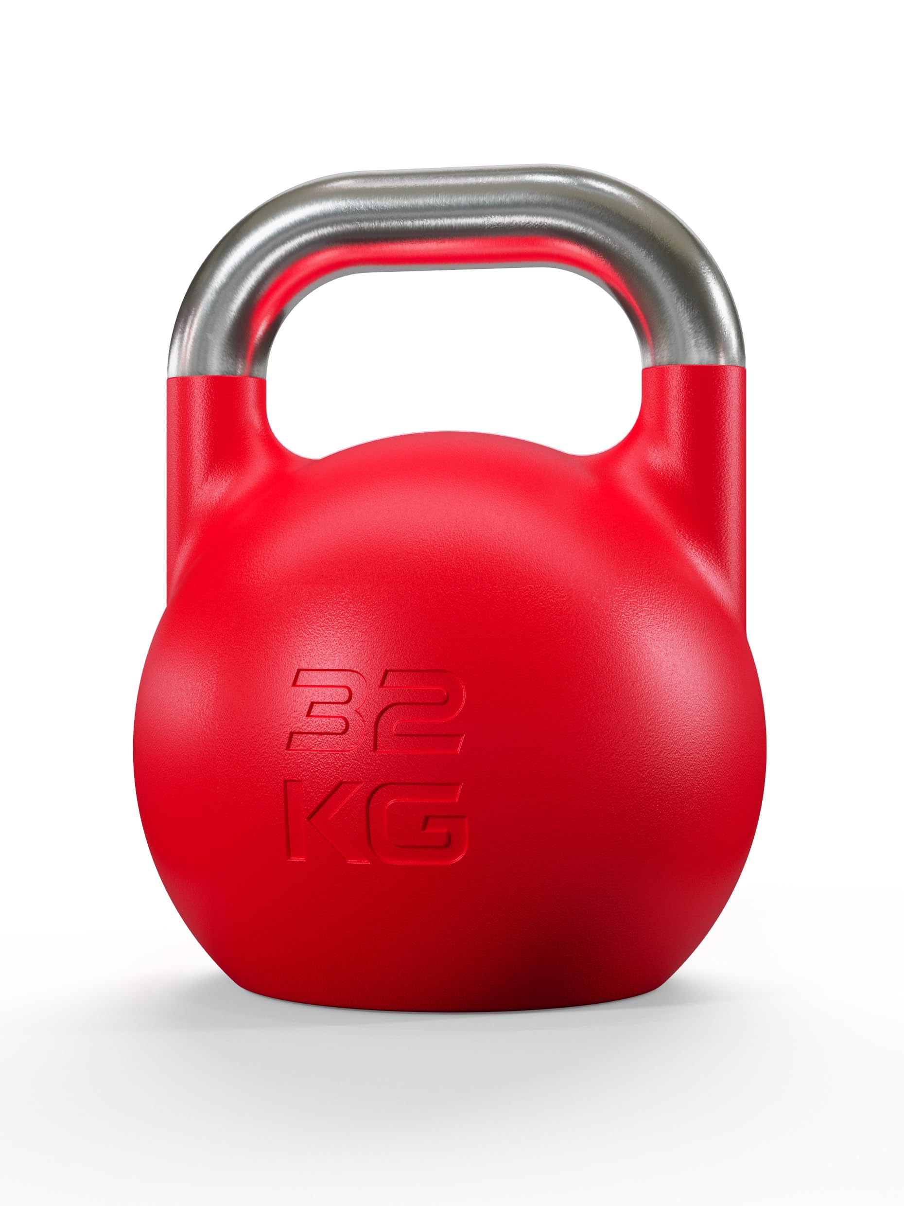 Atletica Set di kettlebell da competizione | Finisher | Kettlebell – 20 kg, 24 kg, 32 kg, in ghisa sferica, qualità da studio, logo discreto, codice colore competizione per una facile maneggevolezza