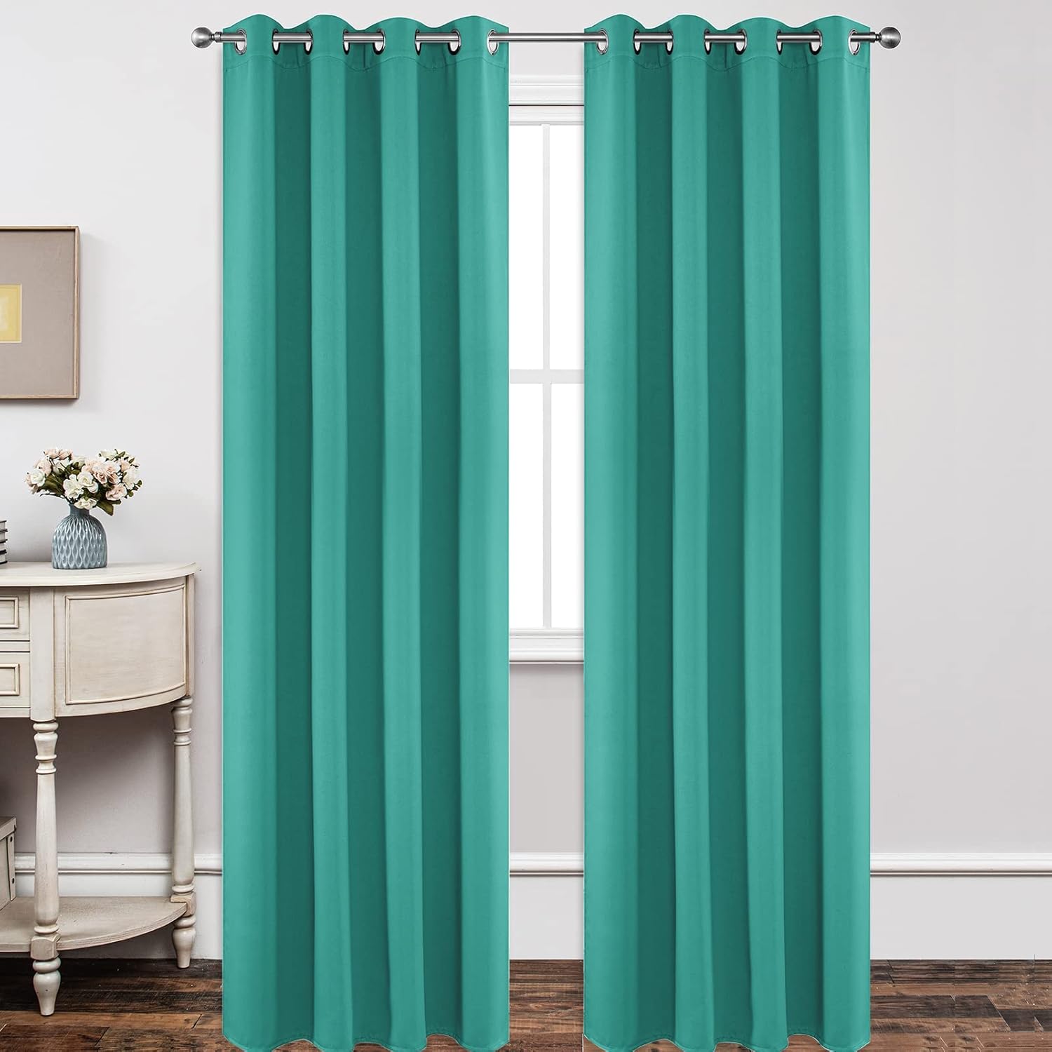 Joydeco Blackout Curtains 108 Inch Length 2 Panels Set, Thermal Insulated Long