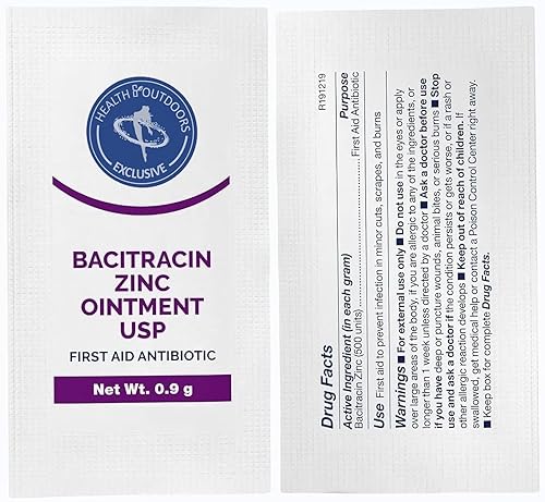 HEALTH & OUTDOORS Ungüento de zinc bacitracina USP - Ungüento antibiótico para cortes menores, rasguños, erupciones de pañales, cuidado de heridas,