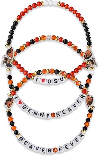 Miniatura 29 de FOCO NCAA unisex-adulto Paquete de 3 Pulseras de la Amistad con Cuentas con Logotipo de Equipo Universitario de la NCAA Oficialmente Licenciadas