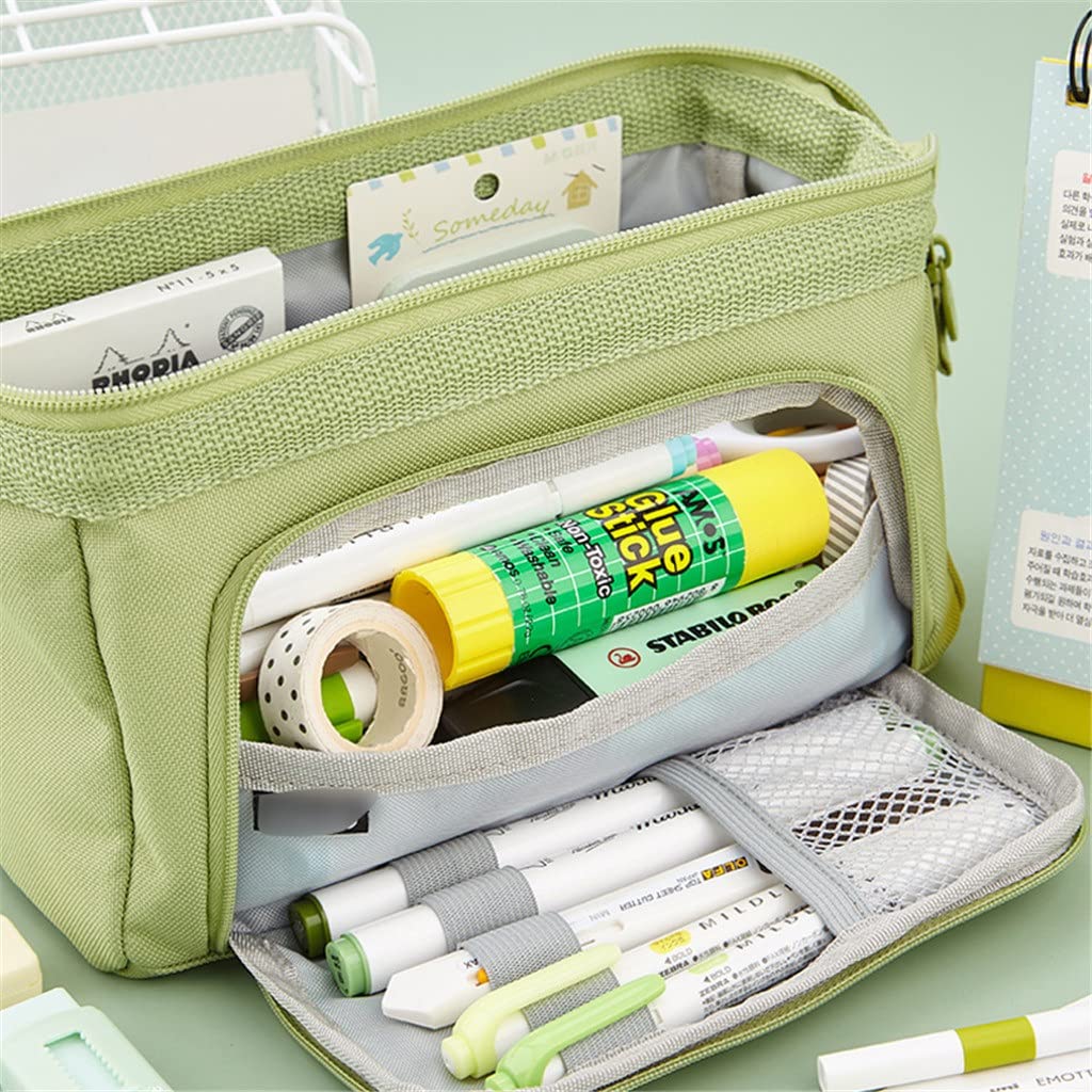 Astucci multifunzionali di grande capacità - Soluzione perfetta per bambini e studenti - Scatola portapenne resistente con scomparti multipli - Elegante cancelleria scolastica