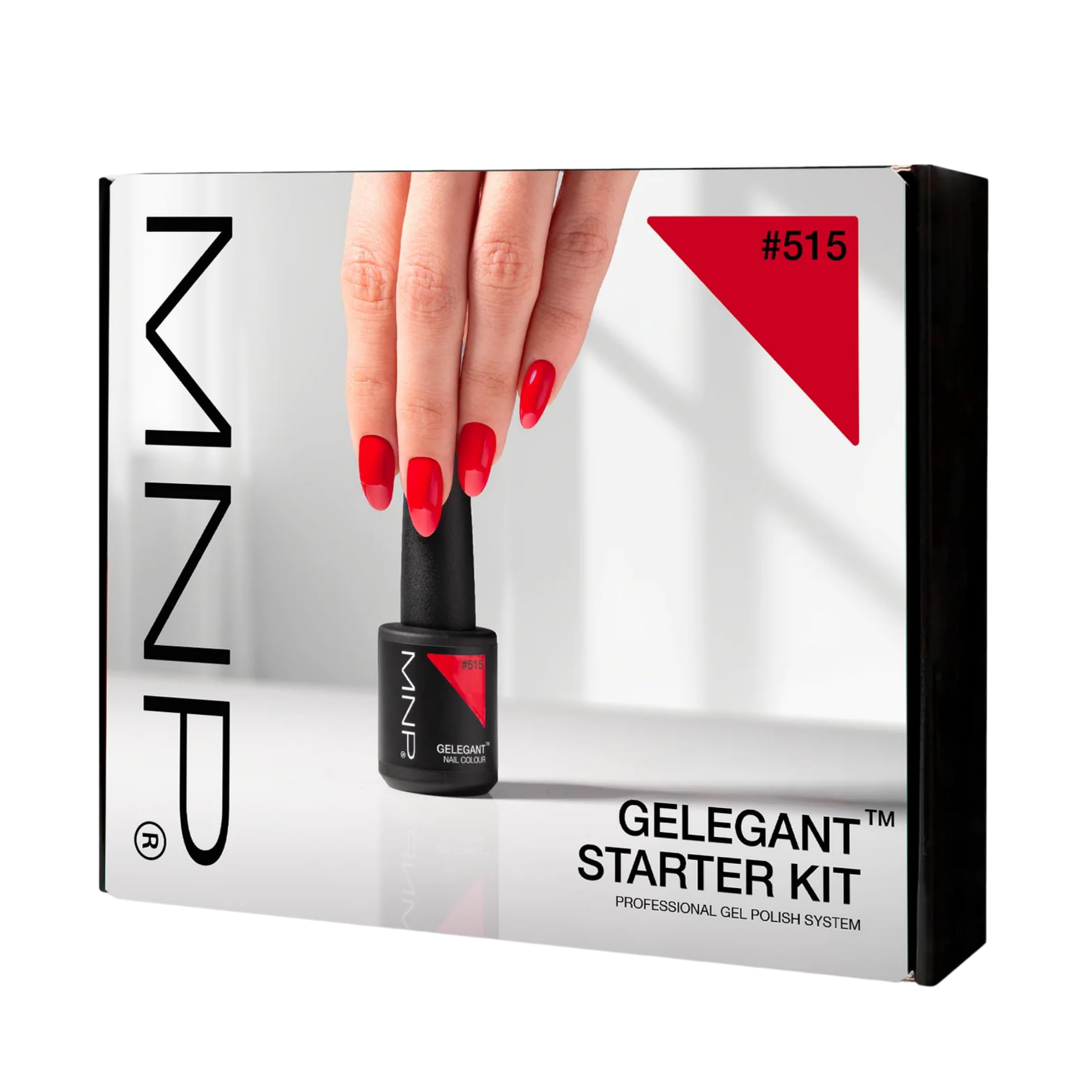 GELEGANT™ Starter Kit Gel Polish Professionale 515 Pure Red - MESAUDA KIT GEL POLISH SEMIPERMANENTE UNGHIE 7 PZ