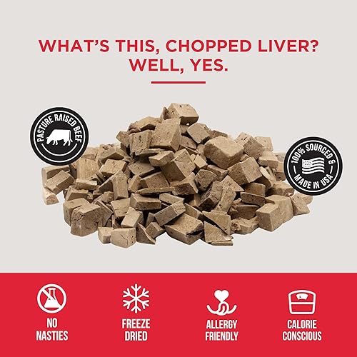 Miniatura 10 de Natural Rapport Golosinas de hígado de pollo para perros  El único hígado de pollo liofilizado que los perros necesitan  Bocaditos de pollo sin