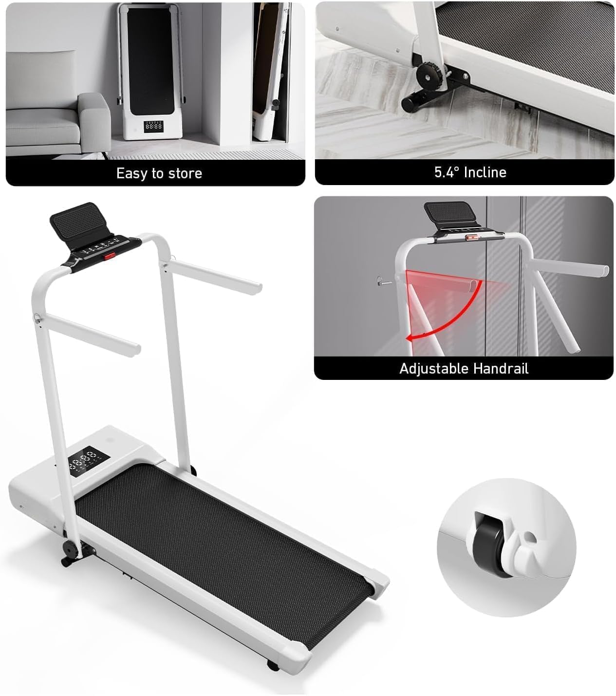 Tapis De Marche DeerRun 1845W – Ultra-plat, Pilotable Par Appli, Jusqu’à 134 Kg