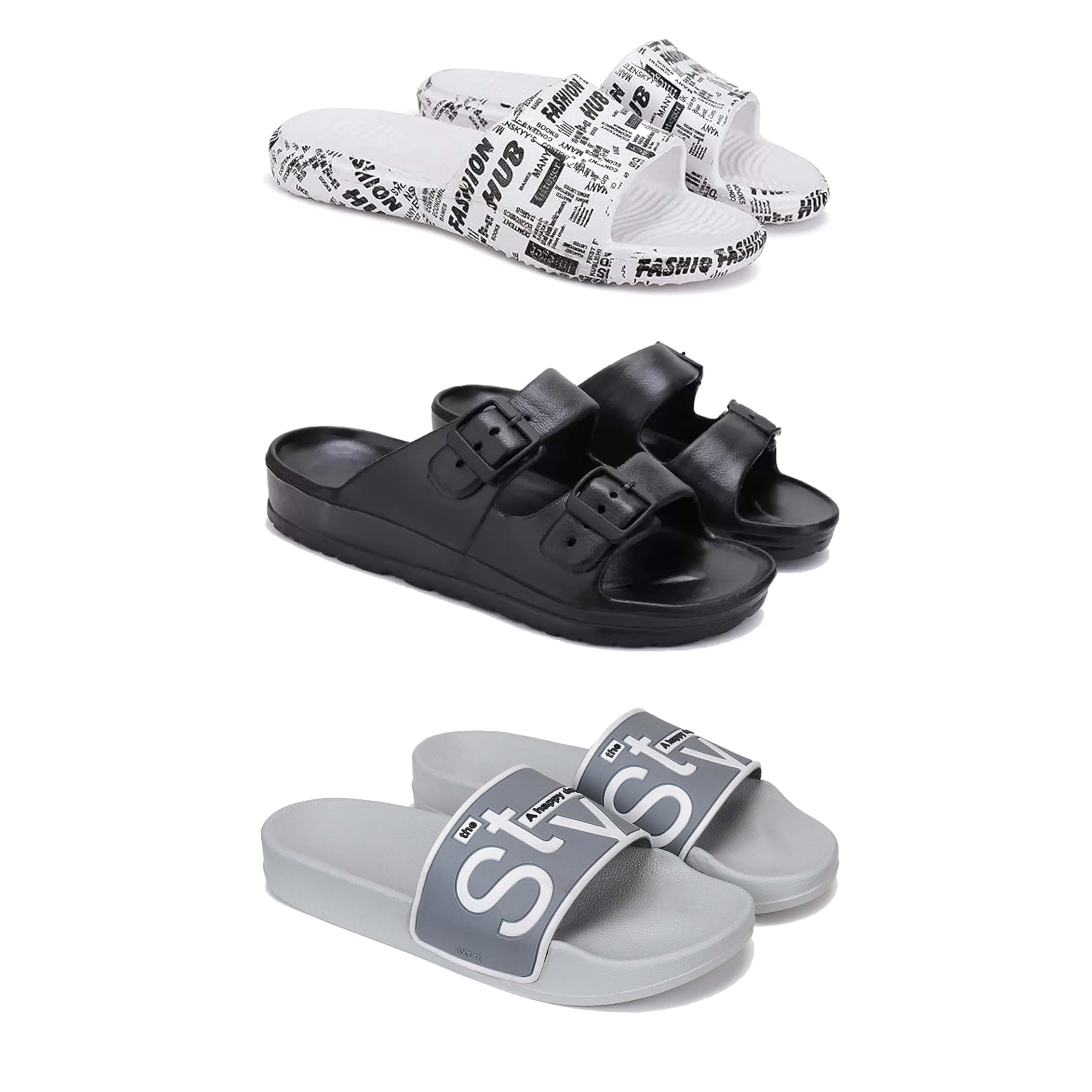 DRACKFOOTsandal for Men's,Slip-ons, Casaul Sandals for Men'sGR-SAN-(3-Combo)-3104-3115-1589-picture-16