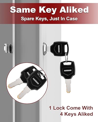 Miniatura 35 de Cerraduras para puerta de almacenamiento de 1 1/8 pulgadas, cerraduras de almacenamiento para caravana para compartimento de remolque de viaje