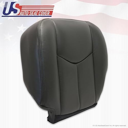 Miniatura 3 de 2003 2004 2005 2006 para Chevy/GMC Duramax Truck Driver Bottom Seat Cover Gris Oscuro