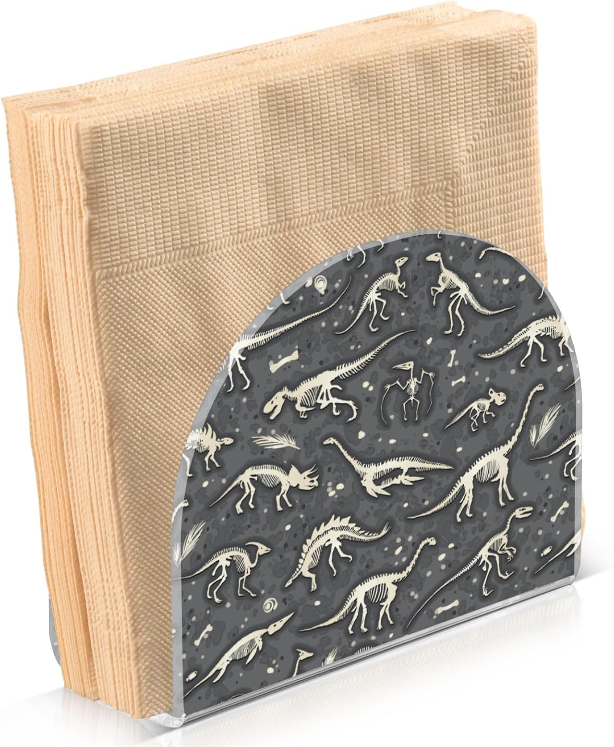 Dino Skeletons Dinosaurs Napkin Holder Acrylic Napkins
