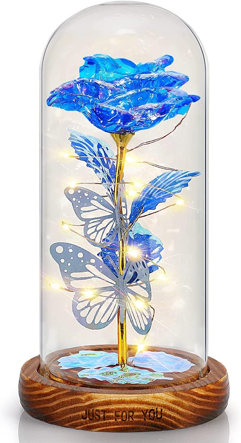 Rose Cadeau éternelle SAFRI - Pour Petite Amie, Petit Ami, Mari, Femme | Saint-Valentin, Noël