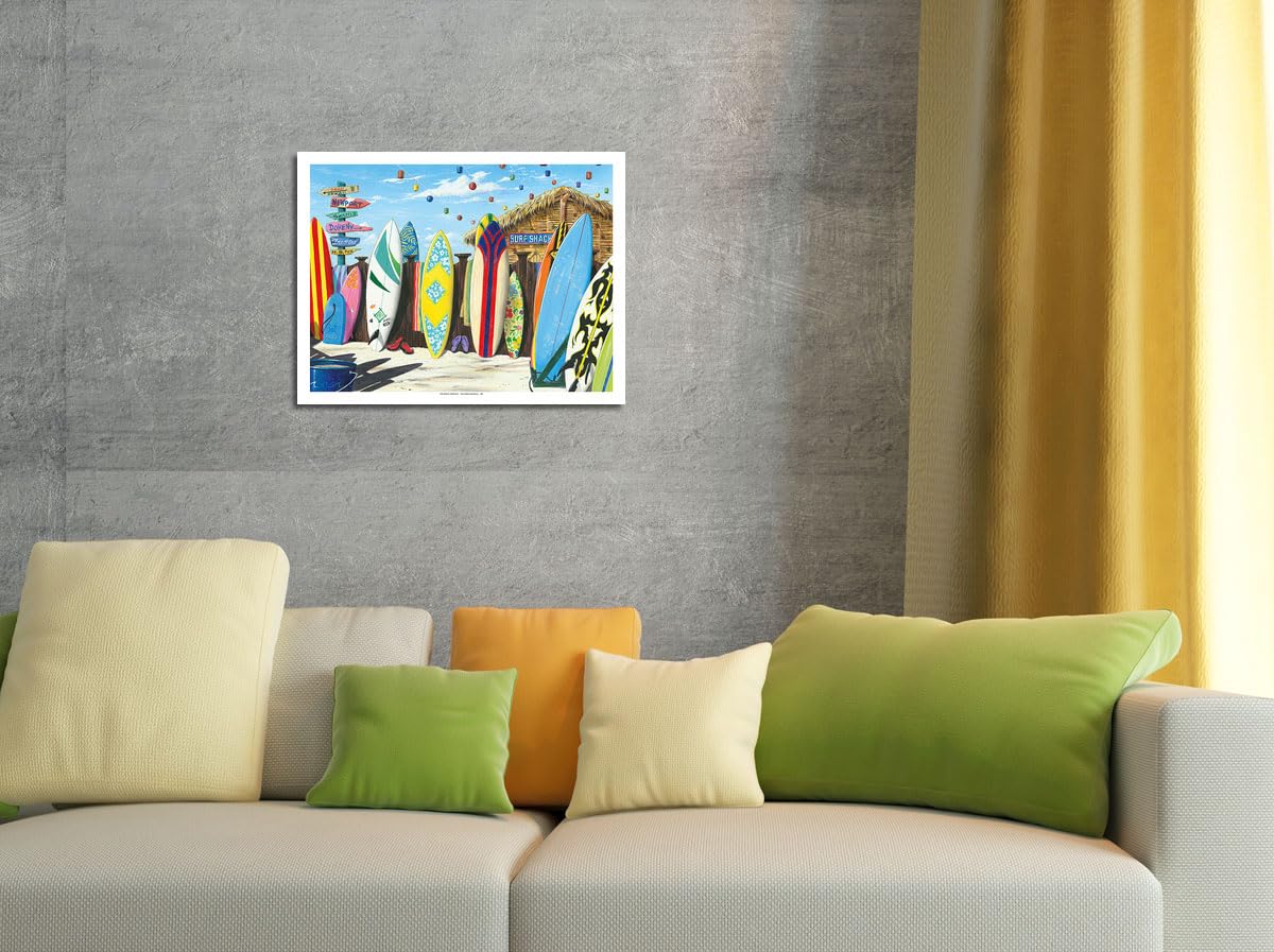 Amazon.com: Surf Shack - Surfboard Art - From an Original Color