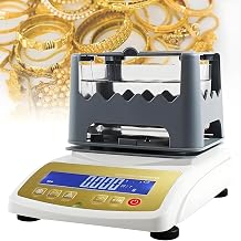 Complete Precious Metal Analyzer and Density Tester Kit Featuring Digital Electronic Gold Purity Tester Machine with 0.01g Accuracy for Testing of Gold, Silver, Platinum, and Palladium
