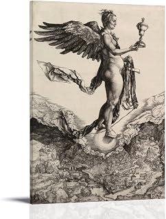 FFYunXia Albrecht Dürer Prints Wall Art Paintings Poster Nemesis Room Aesthetic Print Art Wall Painting Canvas Modern Bedroom Decor Frame 12x18inch(30x45cm)