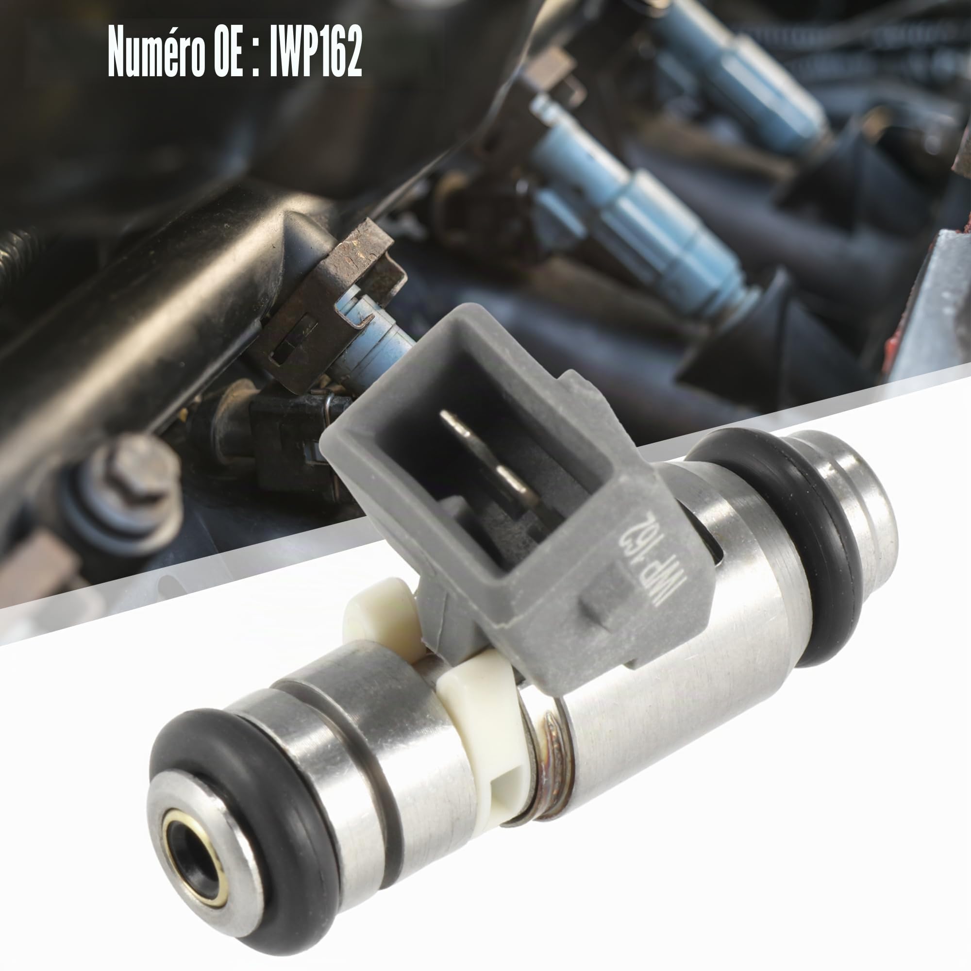 Motoforti 2pcs Injecteur Carburant Essence IWP162 Remplacement Buse Moto pour Aprilia Shiver 750 SRV 850