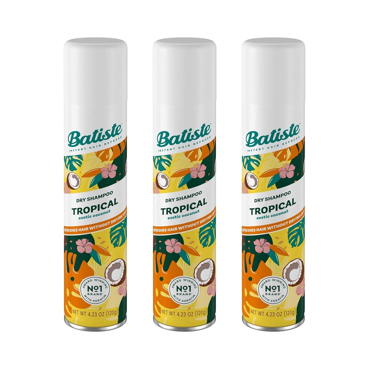 Batiste Dry Shampoo Tropical Fragrance - Refresh Hair